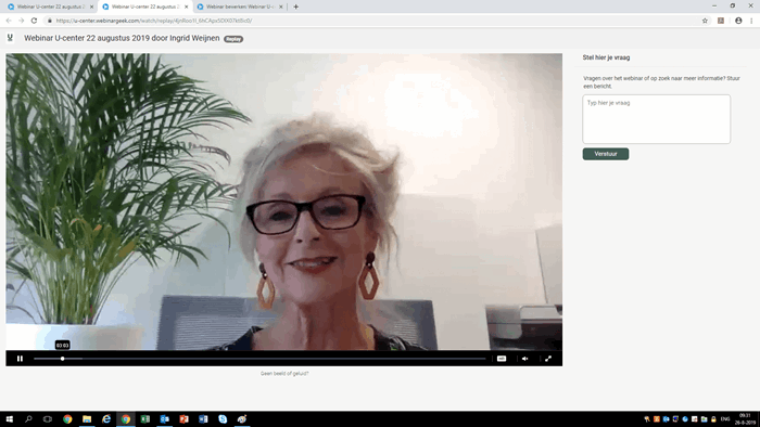 U-center organiseert eerste webinar