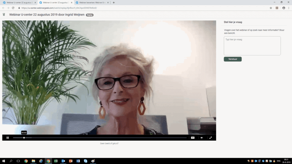 U-center hosts first webinar